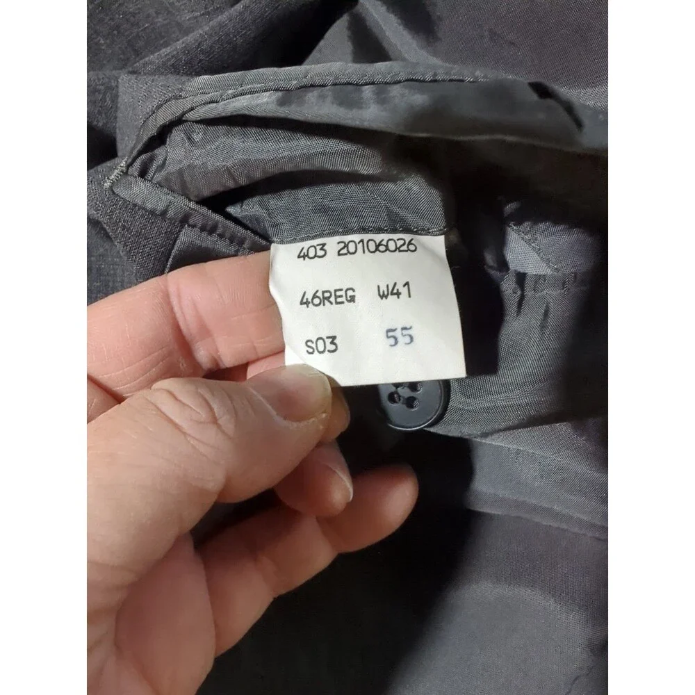 Brooks Brothers Brooks Cool 46R Sport Coat Blazer Jacket Gray Partly Lined EUC